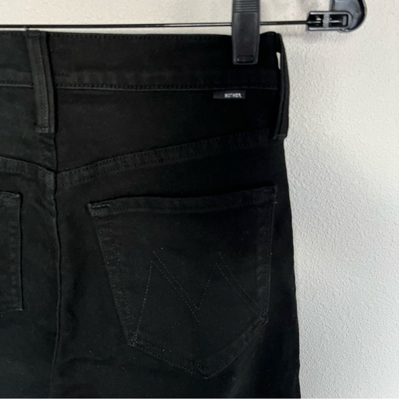 MOTHER Denim Tomcat Ankle High Rise Straight Leg Jeans Lasting Impression Black - Picture 11 of 15